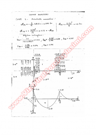Yapı Statiği Final Soruları -2005