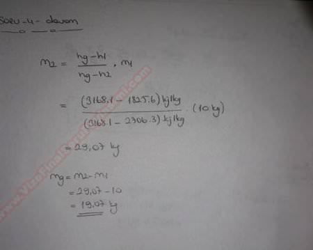 Termodinamik -2 Vize Soruları ve Cevapları