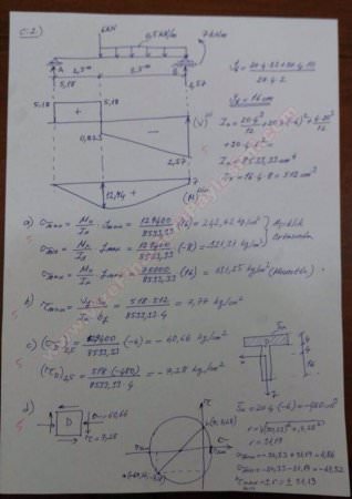Mukavemet -2 Final Soruları ve Cevapları -2015
