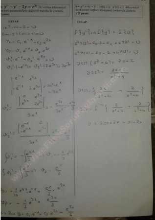 Mühendislik Matematiği Final Soruları ve Cevapları