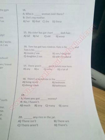 Ortak Dersler Final Soruları