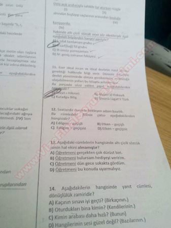 Ortak Dersler Final Soruları