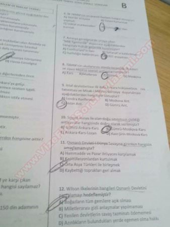 Ortak Dersler Final Soruları