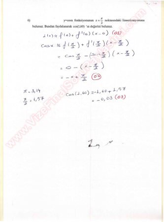 Matematik -1 Vize Soruları