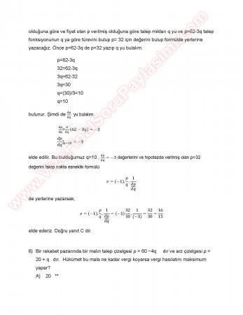 Matematik -2 Final Soruları Çözümleri