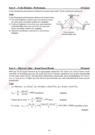 Telsiz ve Mobil Ağlar Vize Soruları