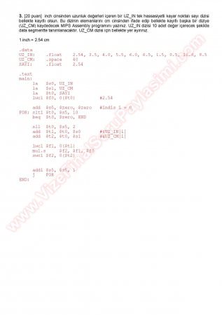 Bilgisayar Yapısı Final Soru Ve Cevapları