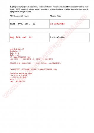 Bilgisayar Yapısı Vize Soru Ve Cevapları