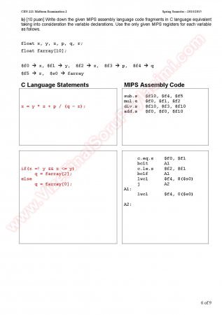 Computer Organizations 2.Midterm Question And Answers