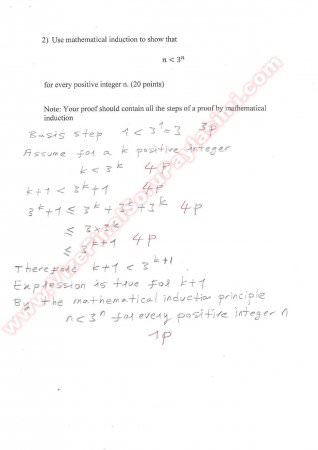 Discrete Mathematics Final Questions