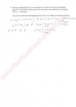 Discrete Mathematics Final Questions