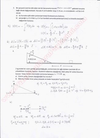 Fizik Vize Soruları Ve Çözümleri -2015