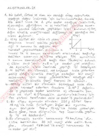 Fizik Alıştırma Soruları