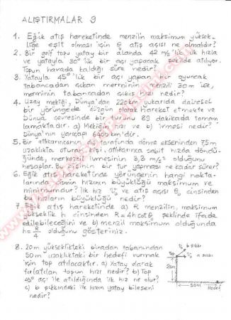 Fizik Alıştırma Soruları