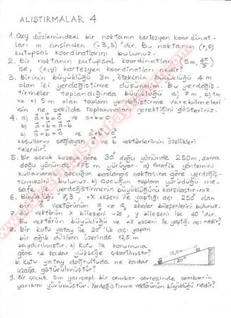 Fizik Alıştırma Soruları