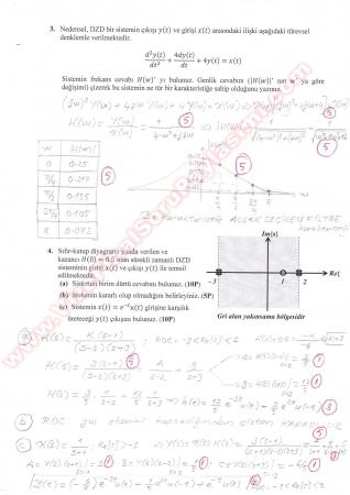 Sinyaller Ve Sistemler Final Soruları Ve Çözümleri