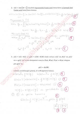 Sinyaller Ve Sistemler Vize Soruları Ve Çözümleri