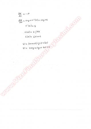 Akışkanlar Mekaniği Final Cevapları