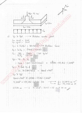 Betonarme 2 Bütünleme Soruları