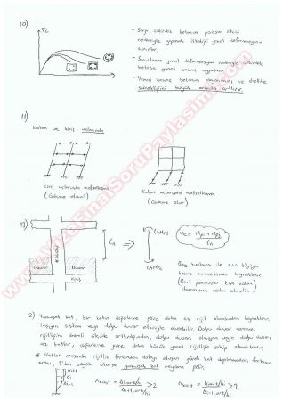Depreme Dayanaklı Yapı Tasarımı Final Soruları