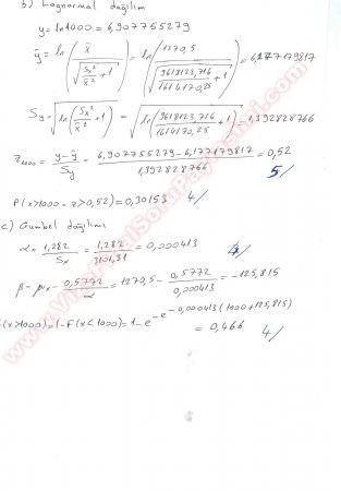 İstatistik Final Soruları -2012