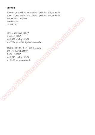 Ulaştırma 1 Final Cevapları