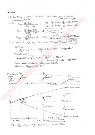Ulaştırma 1 Final Cevapları