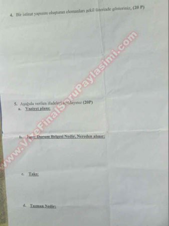 Yapı Elemanları Final Soruları 2013