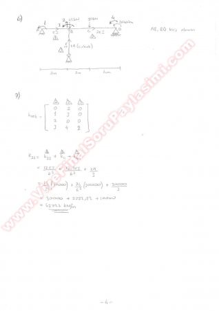 Yapı Statiği 2 Final Soruları Ve Cevapları  2015
