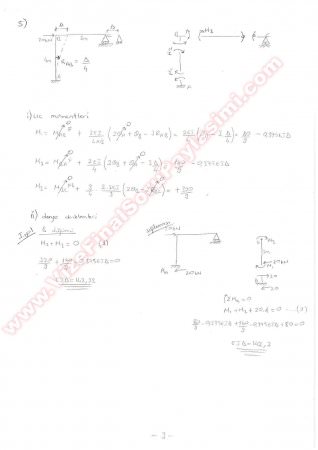 Yapı Statiği 2 Final Soruları Ve Cevapları  2015