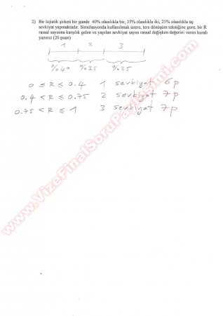 Simülasyon Vize Soru Ve Cevapları