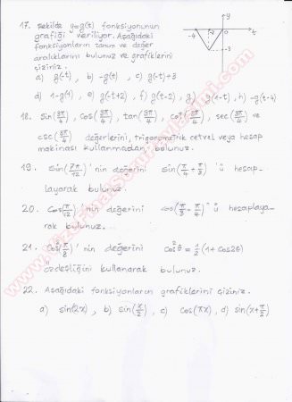 Matematik 1 Alıştırmalar 1