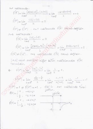 Matematik 1 Alıştırmalar 2