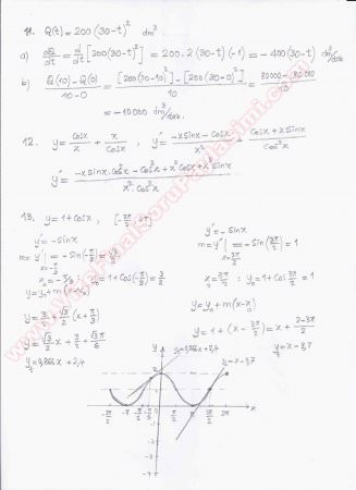 Matematik 1 Alıştırmalar 2
