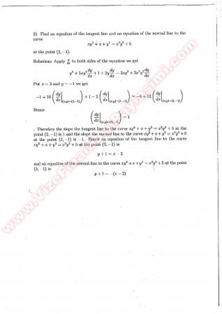 Calculus1 Midterm Solutions