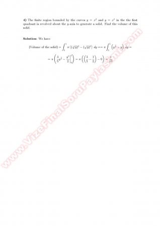 Calculus1 Midterm2 Solutions