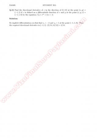 Calculus2 Midterm2 Solutions - 2008