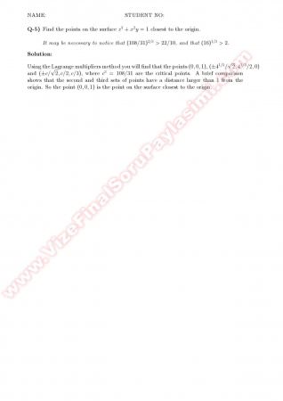 Calculus2 Midterm2 Solutions - 2008