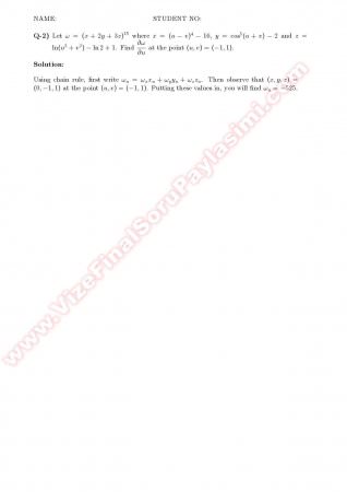 Calculus2 Midterm2 Solutions - 2008