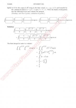 Calculus2 Midterm2 Solutions - 2010