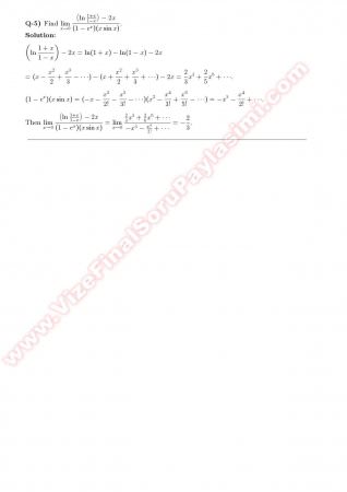Intermediate Calculus2 Midterm2 Solutions