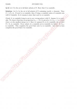 Abstract Mathematics1 Midterm Solutions -2008