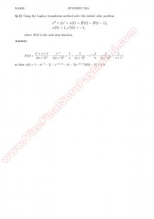 Complex Calculus Midterm2 Solutions - 2007