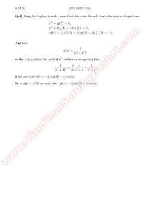 Complex Calculus Midterm2 Solutions - 2007