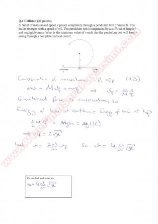 General Physics 1 Final Solutions Summer -2014