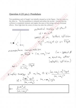General Physics 1 Make Up Solutions