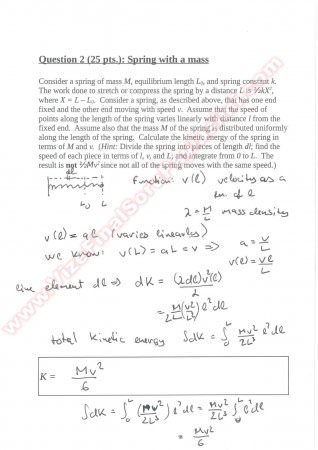 General Physics 1 Make Up Solutions