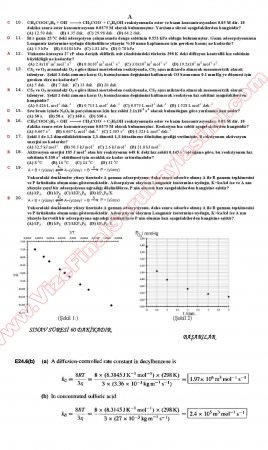 Fiziksel Kimya -3 Final Soruları ve Cevapları -2012