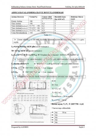 Kullanılmış Suların Arıtımı Final Soruları ve Cevapları