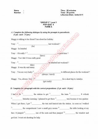 Atılım Üniversitesi İngilizce Muafiyet Soruları